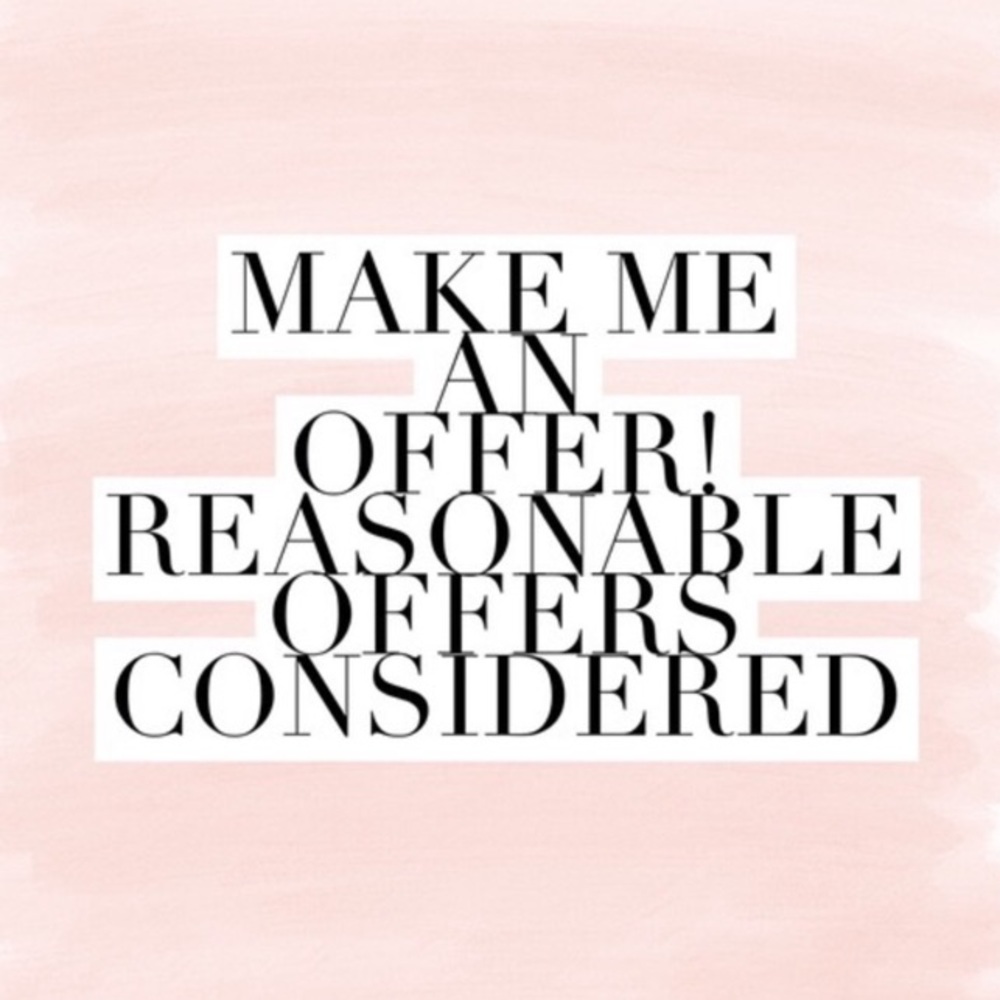 Reasonable offers will be considered 😊